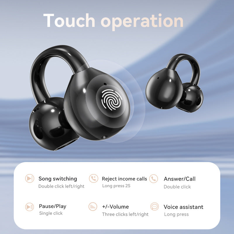 M100 Bluetooth Earphones with AI Translation and Digital Display