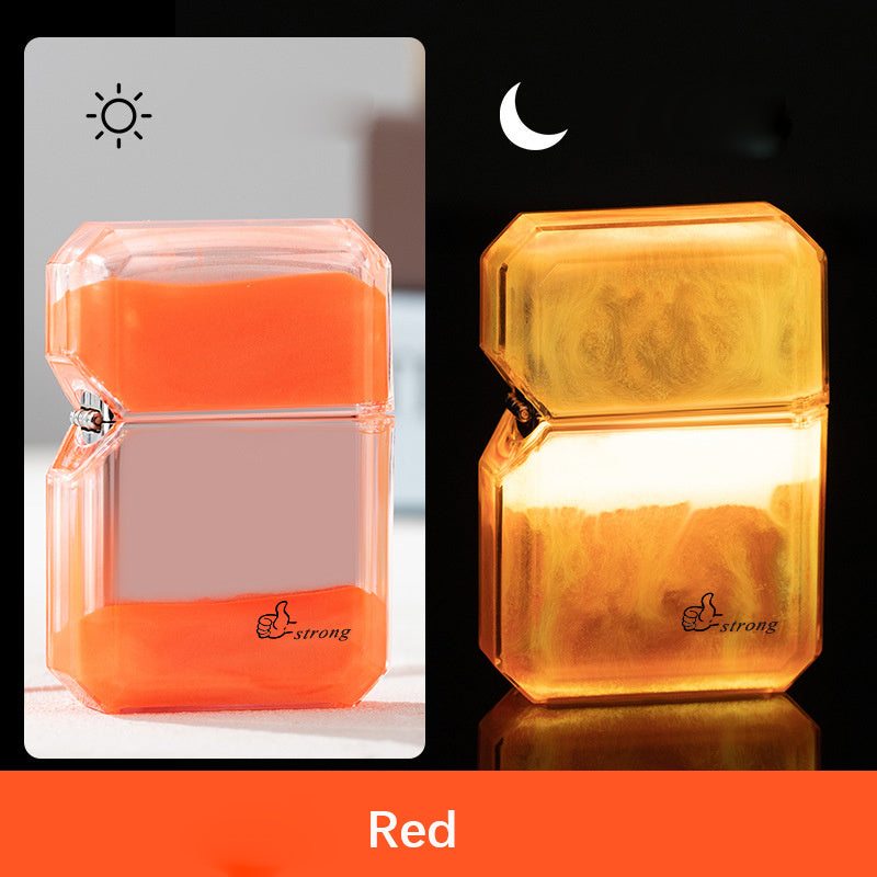 New Luminous Quicksand Windproof Lighter