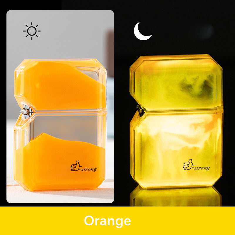 New Luminous Quicksand Windproof Lighter