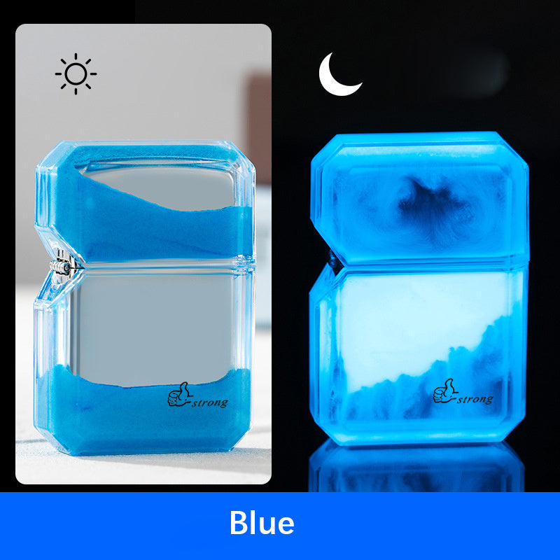 New Luminous Quicksand Windproof Lighter