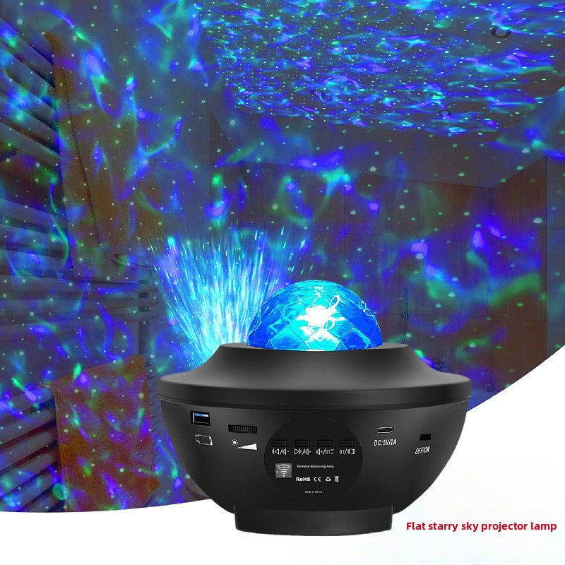Starry Sky Laser Water Ripple Projection Lamp with Bluetooth