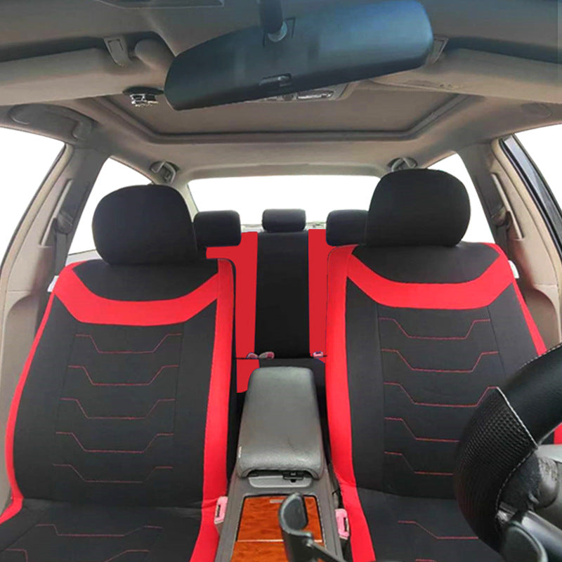 Polyester Car Seat Cover 5-Seater 9-Piece Set
