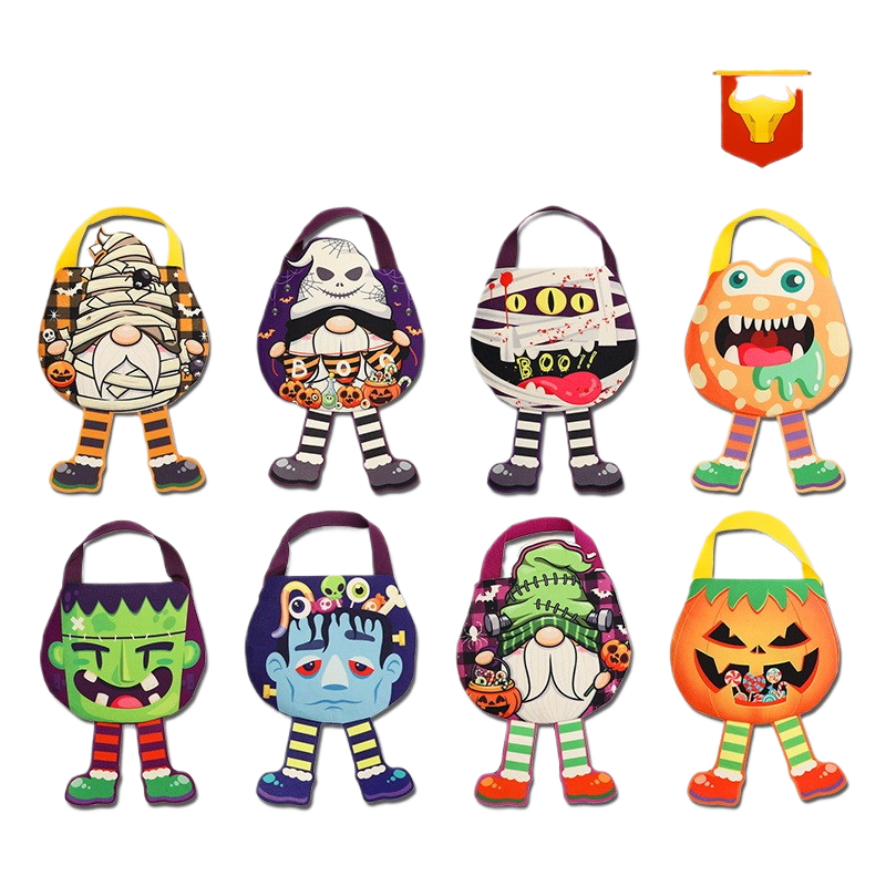 Halloween Candy Bag Kids Printing Pumpkin