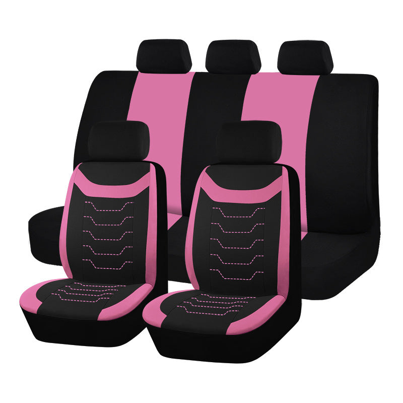 Polyester Car Seat Cover 5-Seater 9-Piece Set