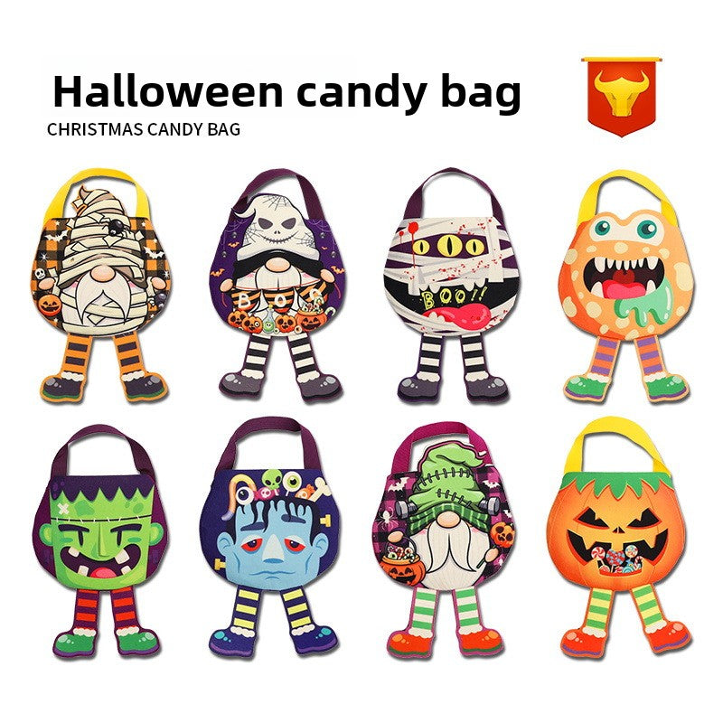 Halloween Candy Bag Kids Printing Pumpkin