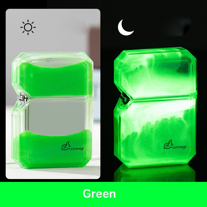 New Luminous Quicksand Windproof Lighter